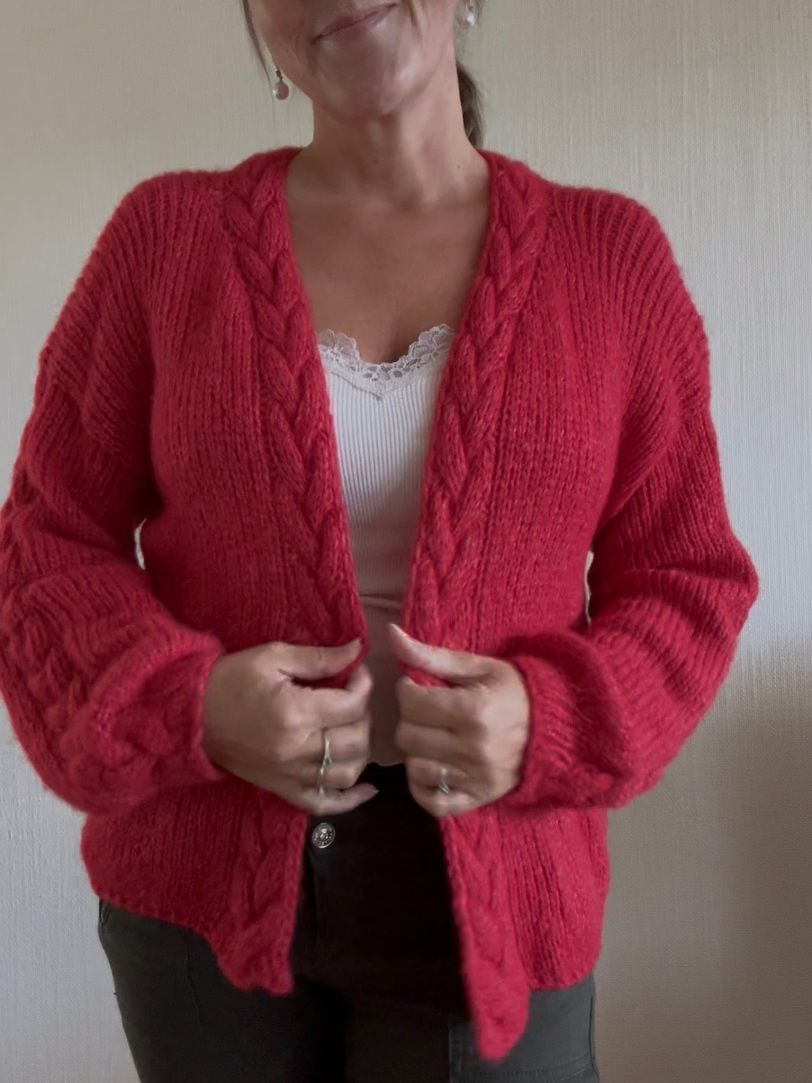 Snuggles Cable cardigan