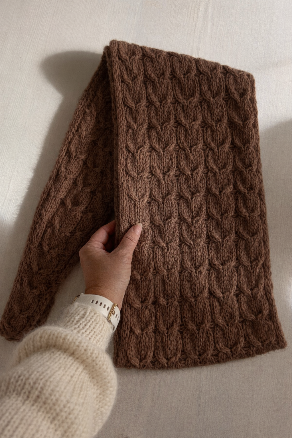 Chunky Heartshaped scarf