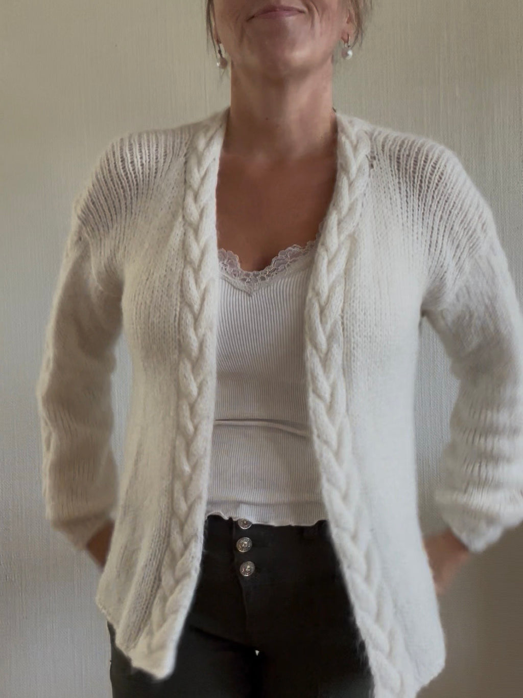 Snuggles Cable cardigan