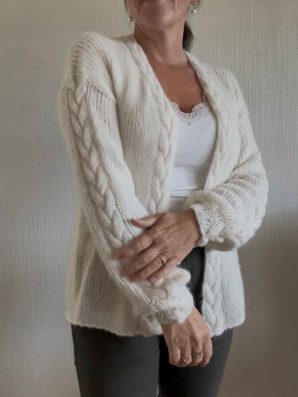 Snuggles Cable cardigan