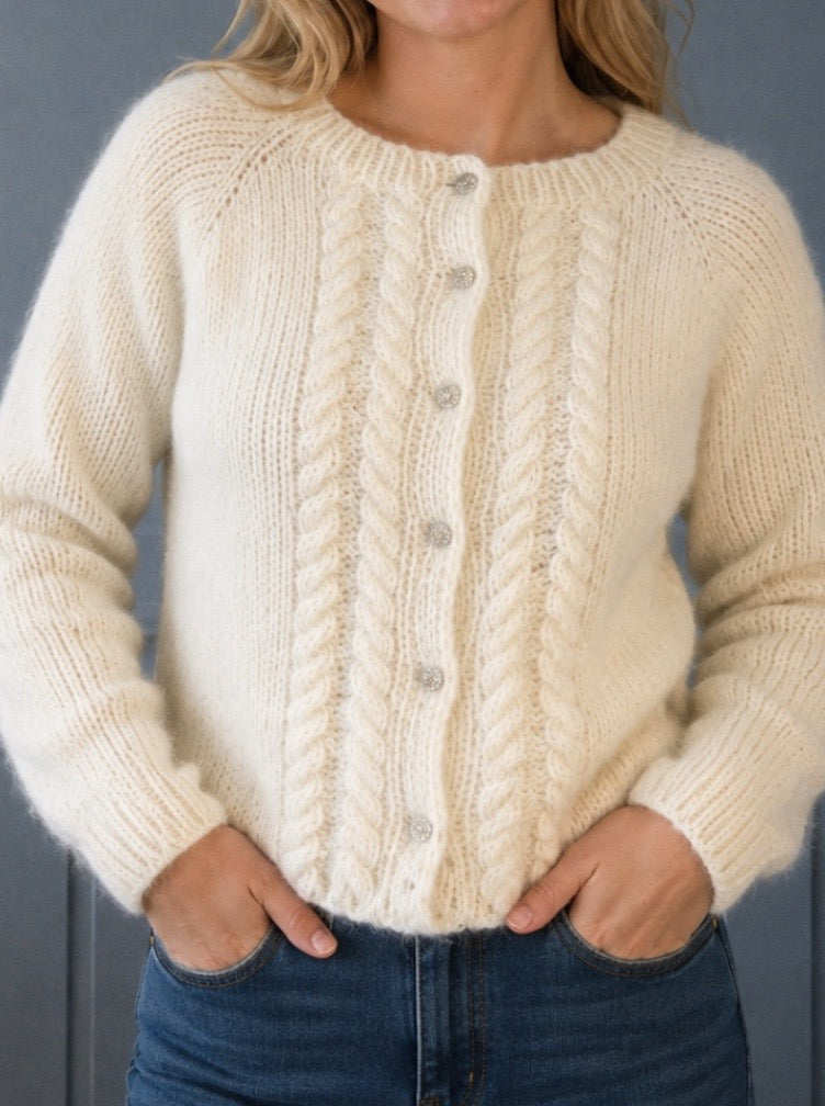 Airy flettecardigan