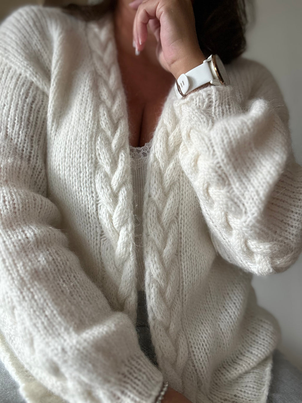 Snuggles Cable cardigan
