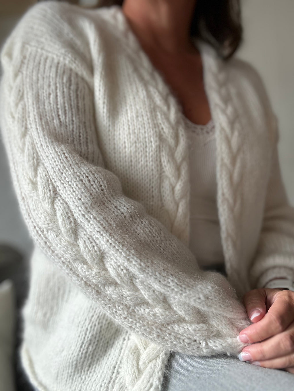 Snuggles Cable cardigan