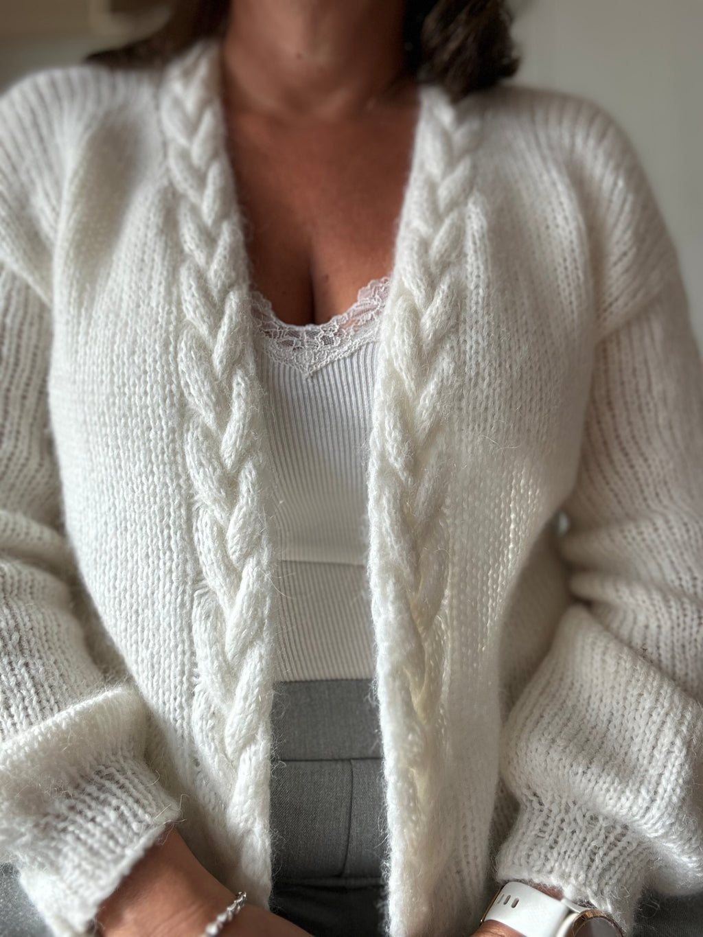 Snuggles Cable cardigan