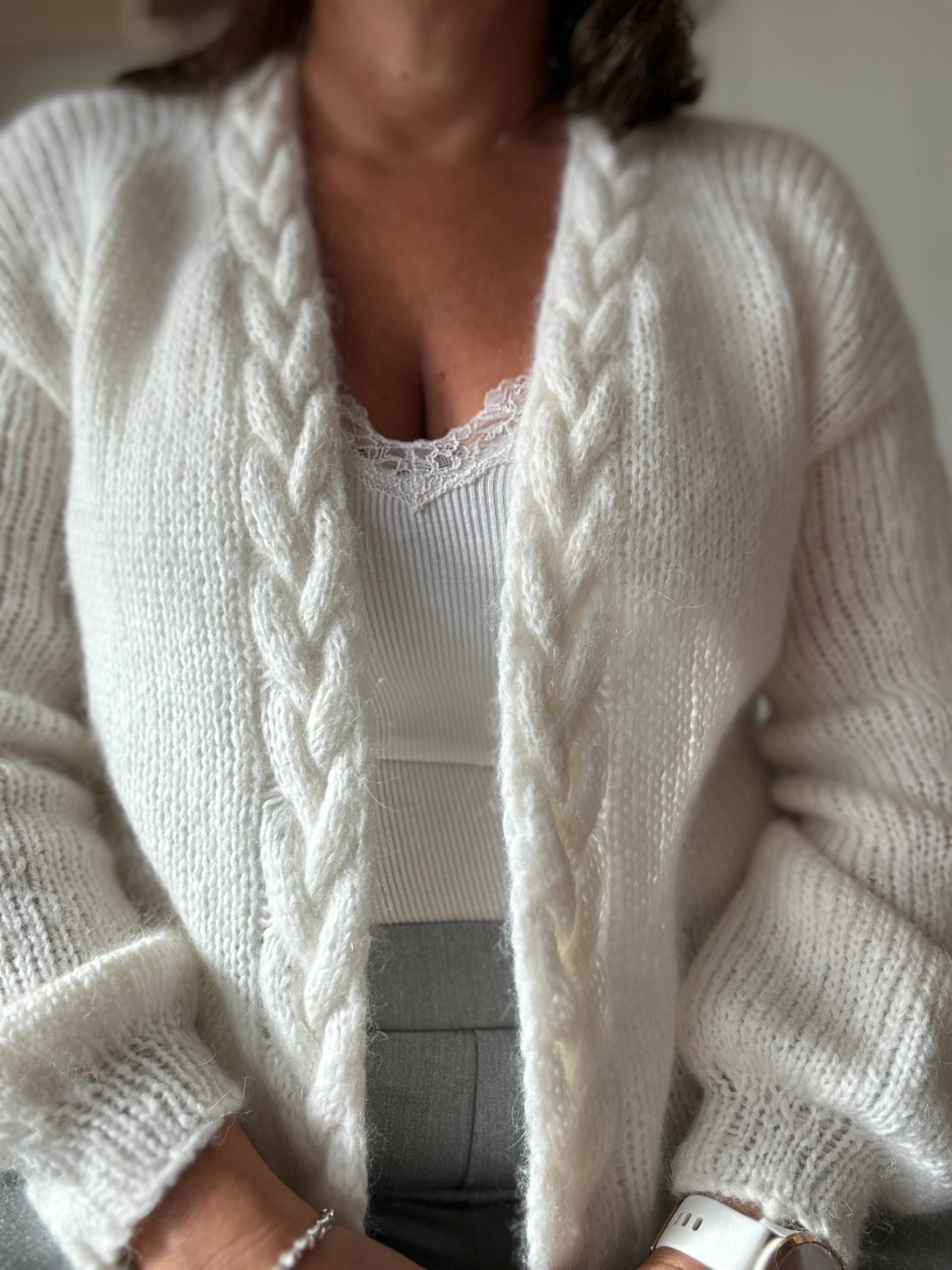 Snuggles Cable cardigan