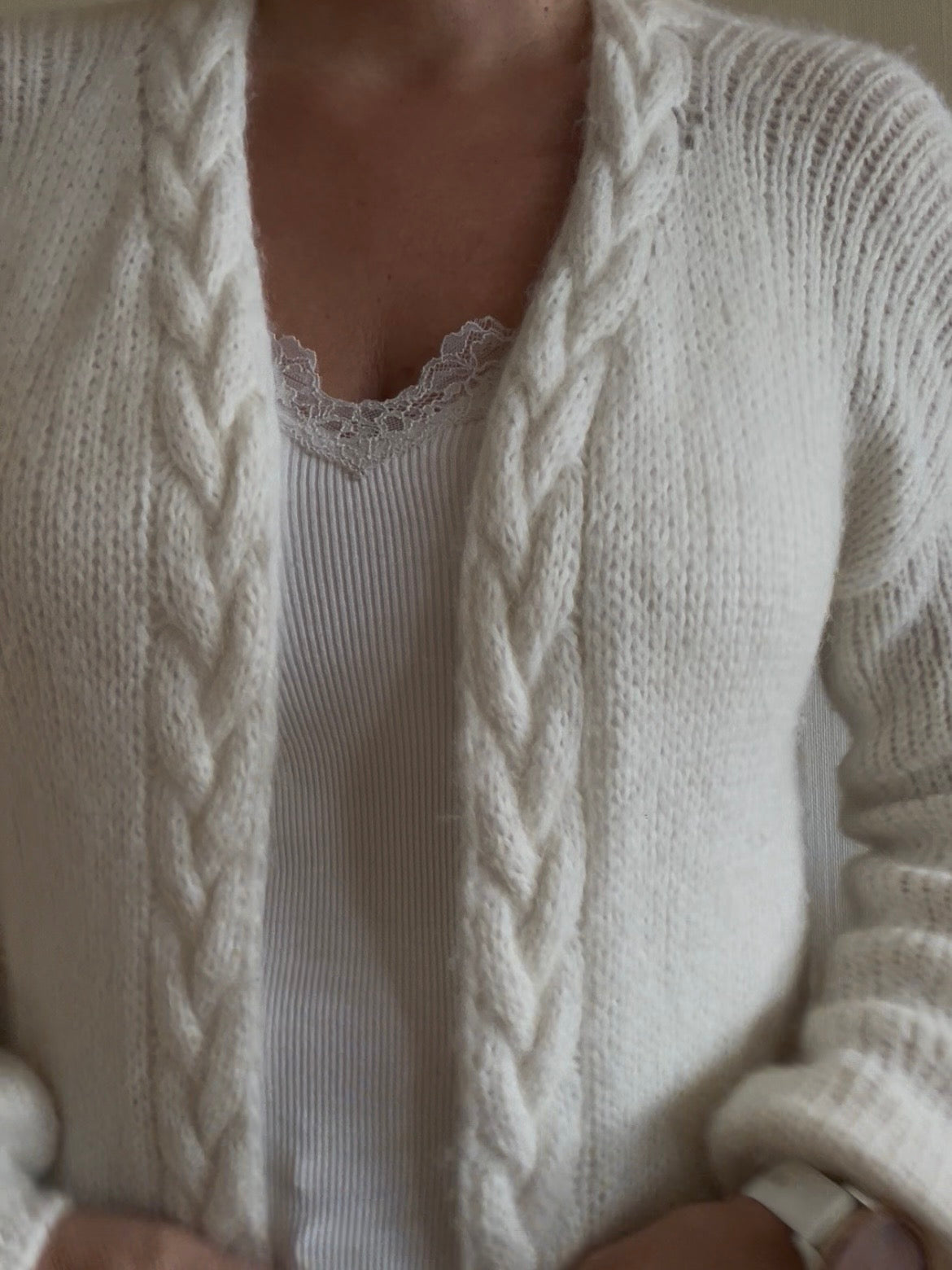 Snuggles Cable cardigan